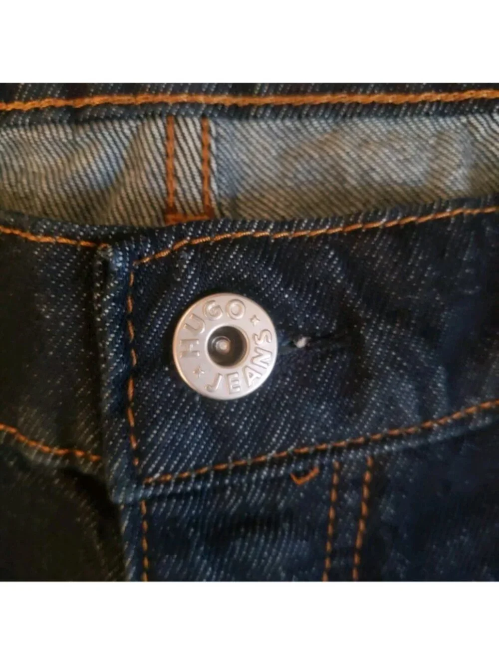 NWT Hugo Jonah Straight Leg Dark Blue Denim Jeans 38×32 50511484